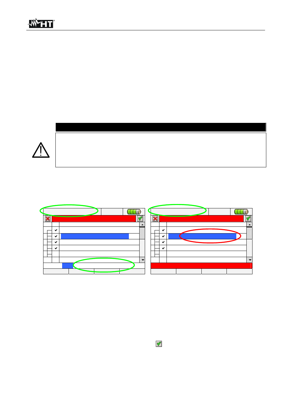 Caution | HT instruments PQA824 User Manual | Page 70 / 144
