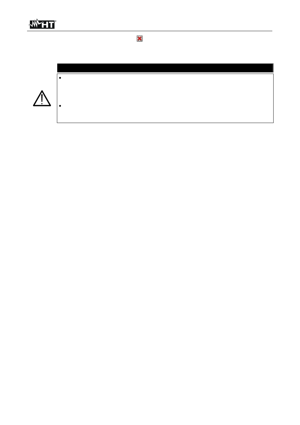 Caution | HT instruments PQA824 User Manual | Page 72 / 144