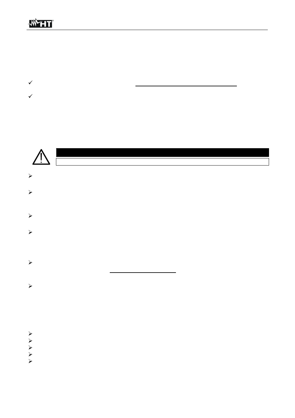 Recording of electrical parameters, Caution | HT instruments PQA820 User Manual | Page 17 / 32