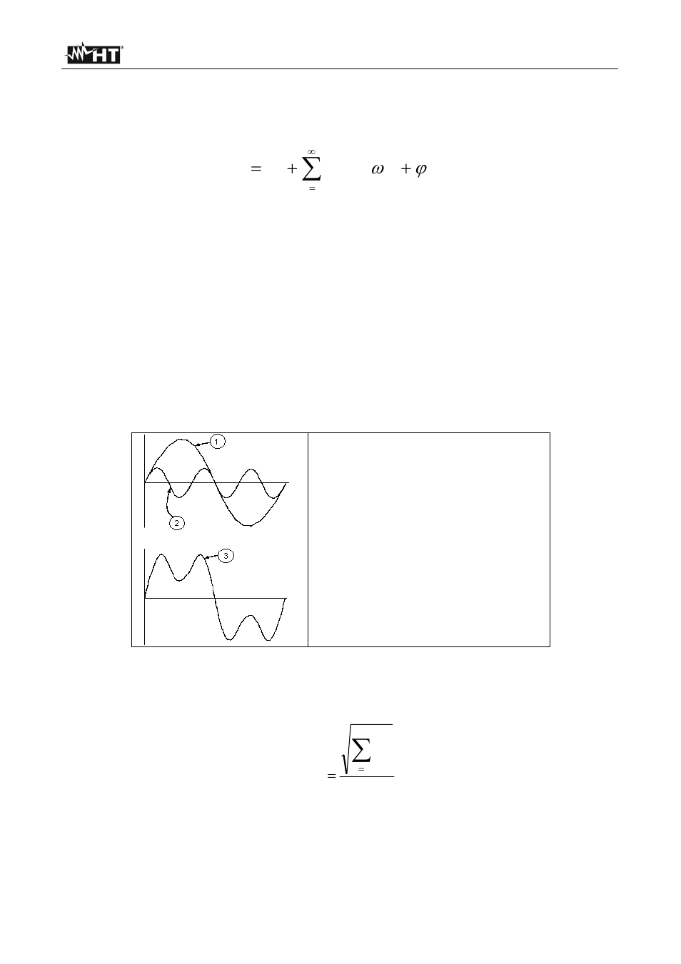 T sin( v v v(t) | HT instruments PQA820 User Manual | Page 24 / 32