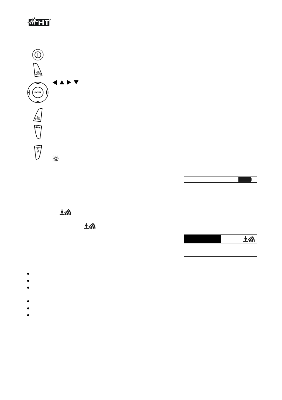 Pvcheck, On/off key to switch on/off the instrument, Go/stop key to start measurements | Save key to save the measured values | HT instruments PVCHECK User Manual | Page 10 / 68
