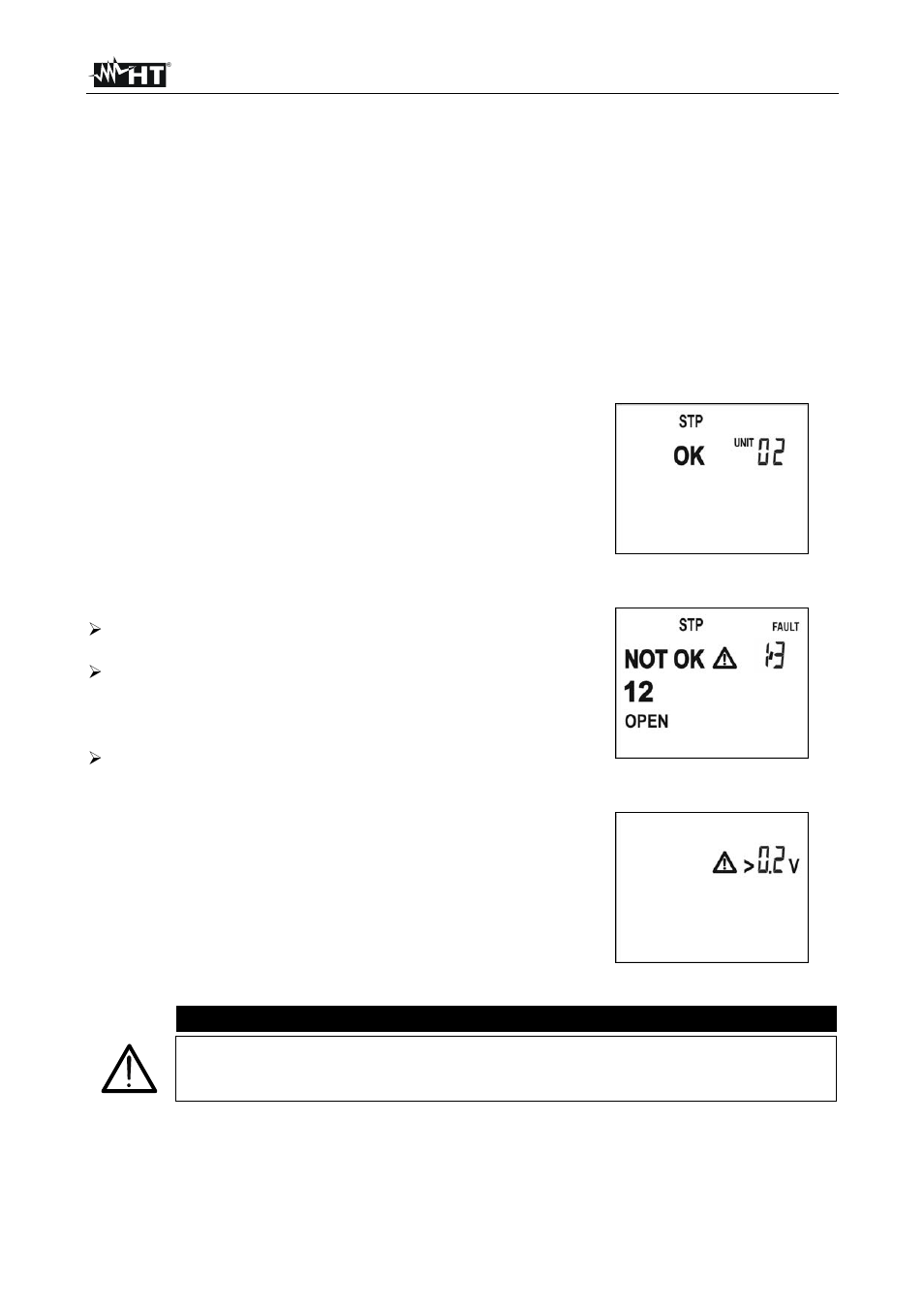 Measurements, Caution | HT instruments QUICKLAN6055 User Manual | Page 7 / 12