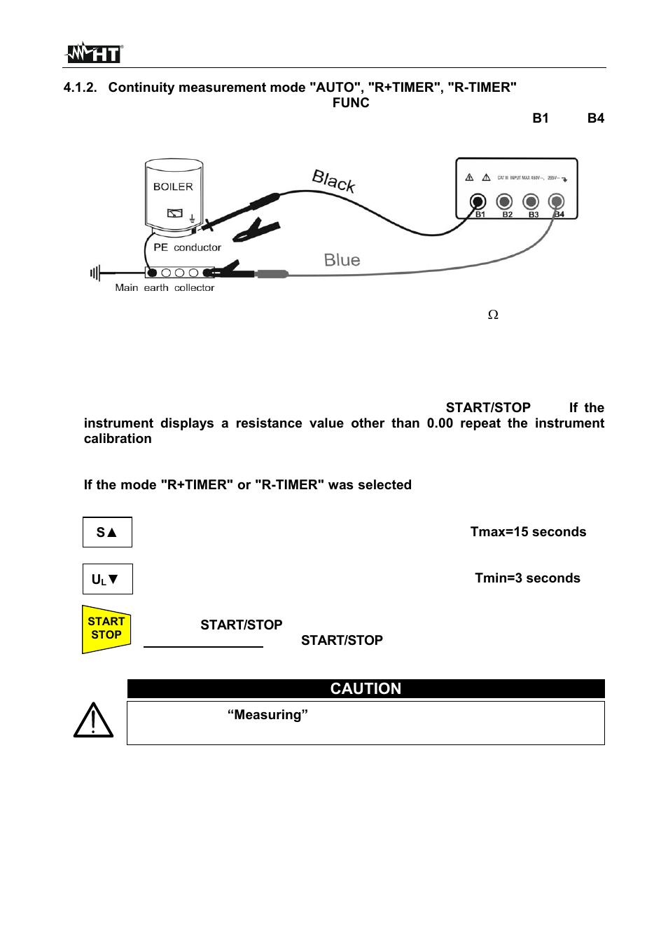 Caution | HT instruments SIRIUS87 User Manual | Page 14 / 88