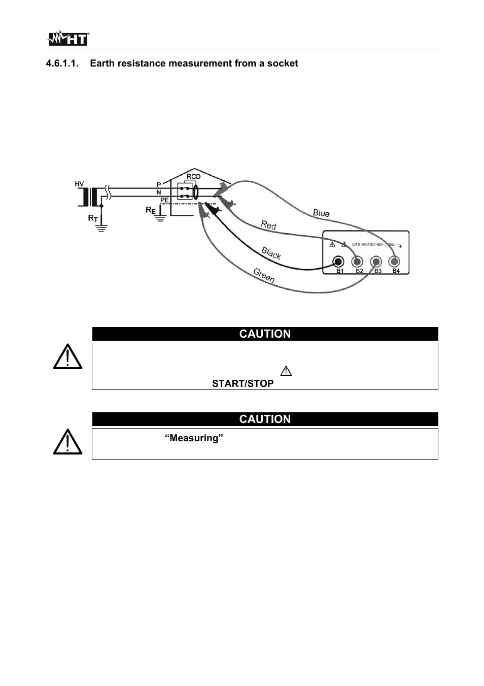 Caution | HT instruments SIRIUS87 User Manual | Page 55 / 88