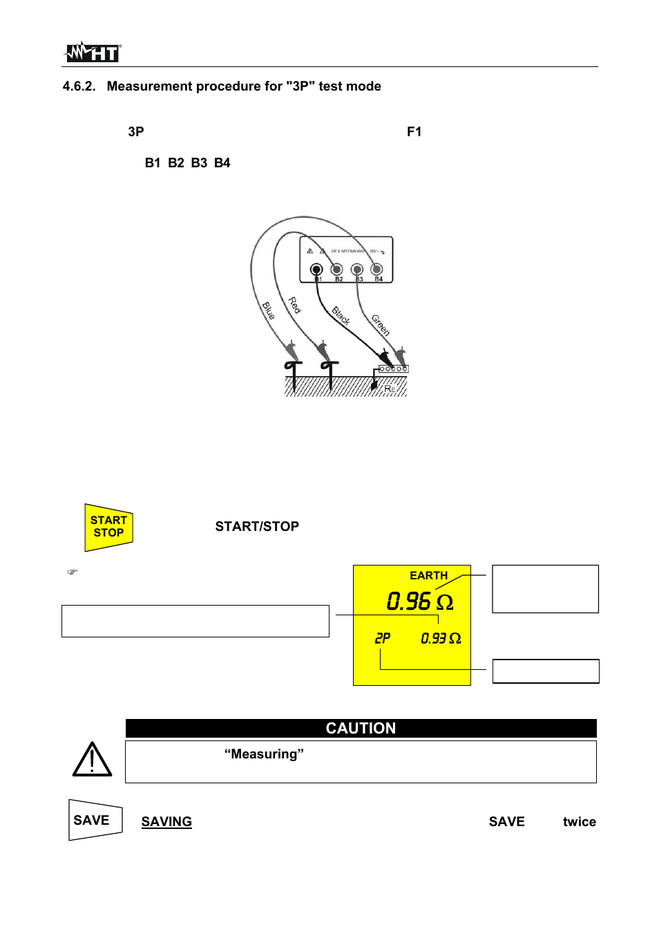 2p 0.93, Caution | HT instruments SIRIUS87 User Manual | Page 56 / 88