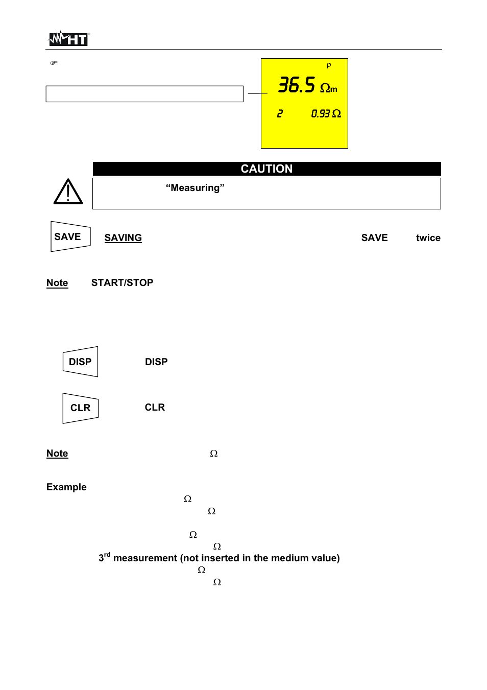 Caution | HT instruments SIRIUS87 User Manual | Page 59 / 88