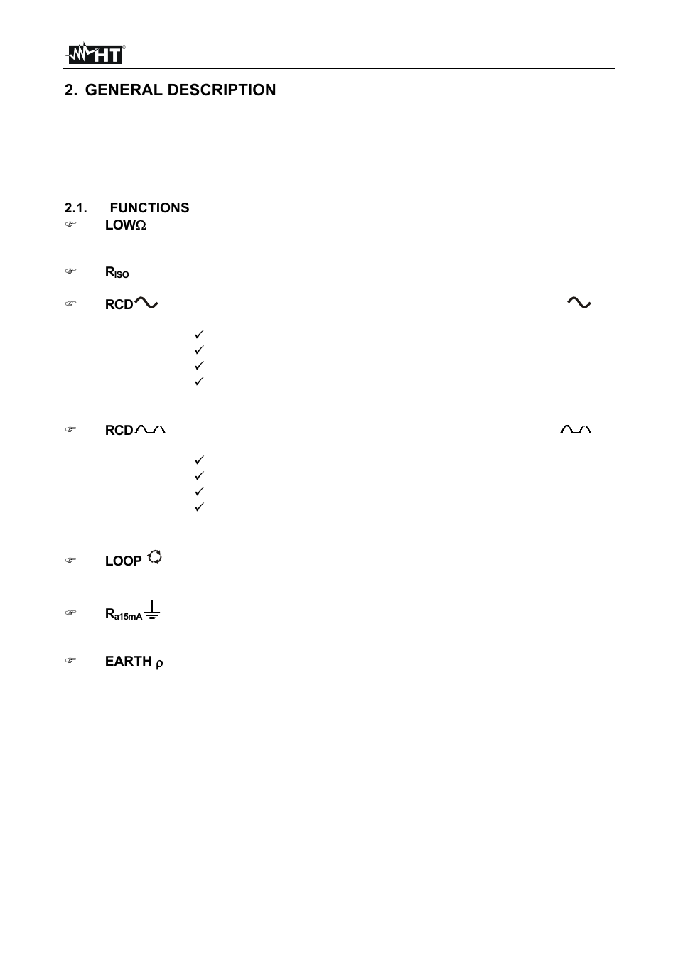General description | HT instruments SIRIUS87 User Manual | Page 7 / 88