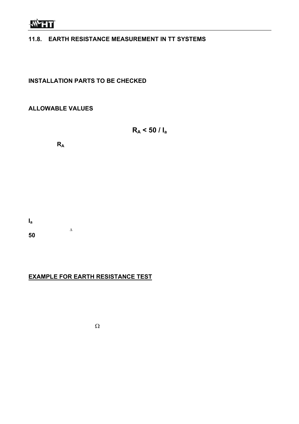 50 / i | HT instruments SIRIUS87 User Manual | Page 82 / 88