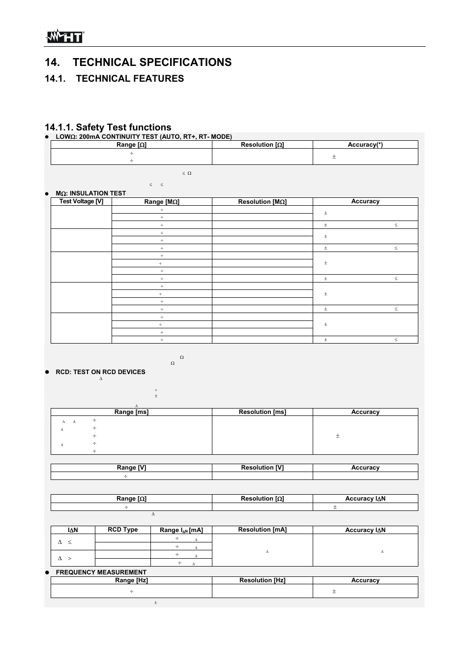 Technical specifications, Sirius89n, En - 100 | HT instruments SIRIUS89N User Manual | Page 102 / 132