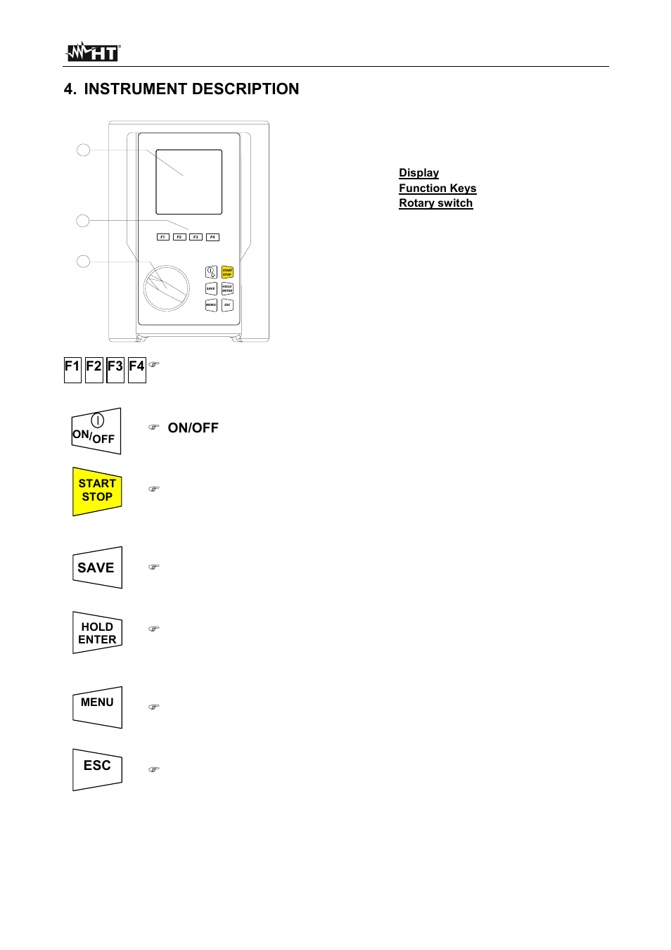 Instrument description | HT instruments SIRIUS89N User Manual | Page 11 / 132