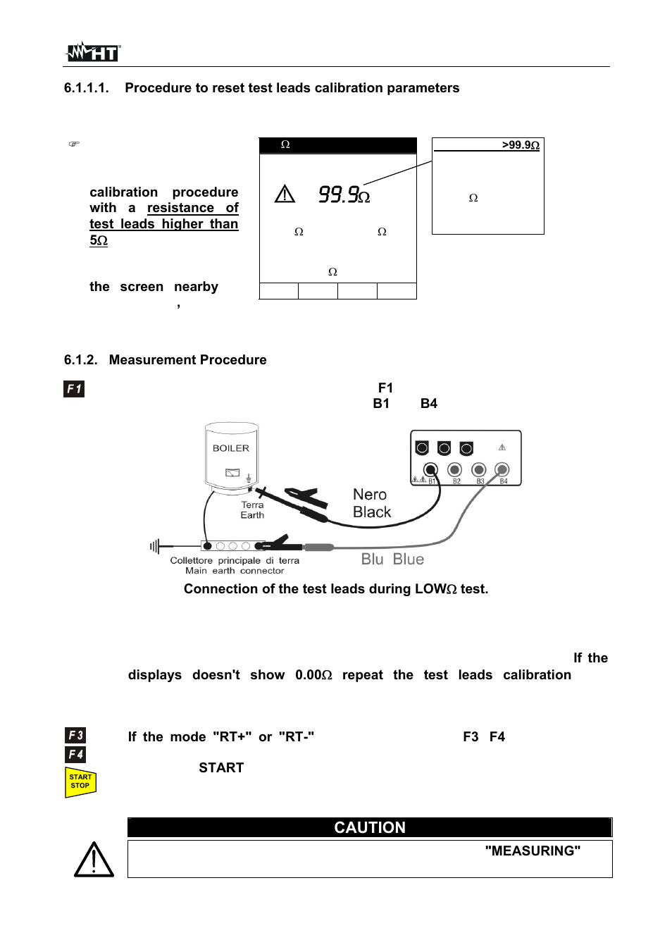 Caution | HT instruments SIRIUS89N User Manual | Page 17 / 132