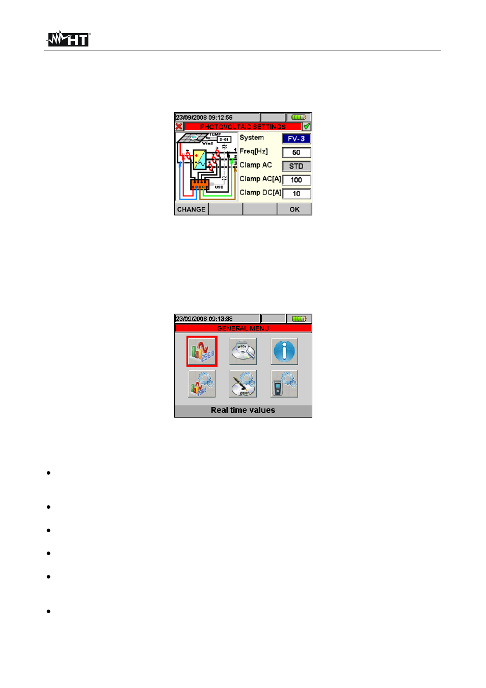 General menu | HT instruments SOLAR300N User Manual | Page 13 / 204