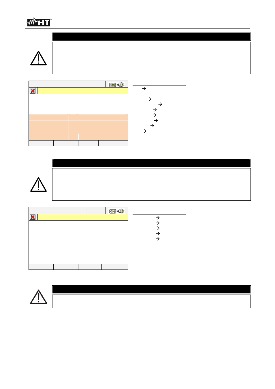 Caution | HT instruments SOLAR300N User Manual | Page 25 / 204
