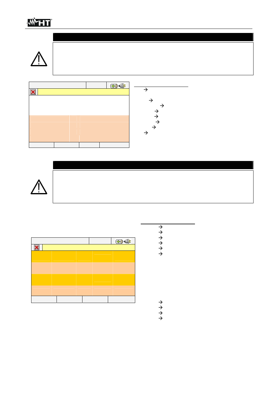 Caution | HT instruments SOLAR300N User Manual | Page 28 / 204