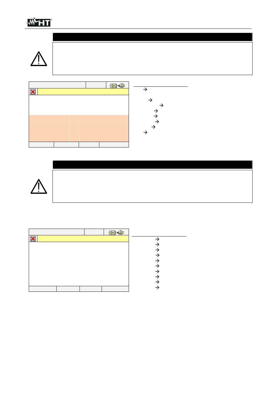 Caution | HT instruments SOLAR300N User Manual | Page 30 / 204