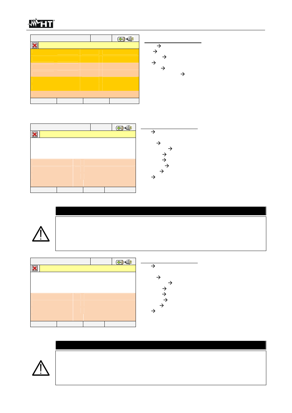 Caution | HT instruments SOLAR300N User Manual | Page 31 / 204