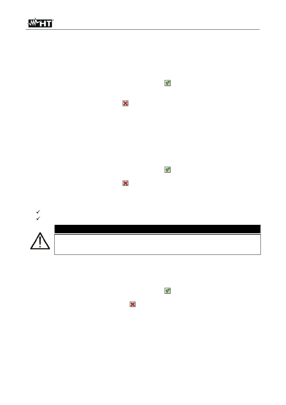 Caution | HT instruments SOLAR300N User Manual | Page 46 / 204