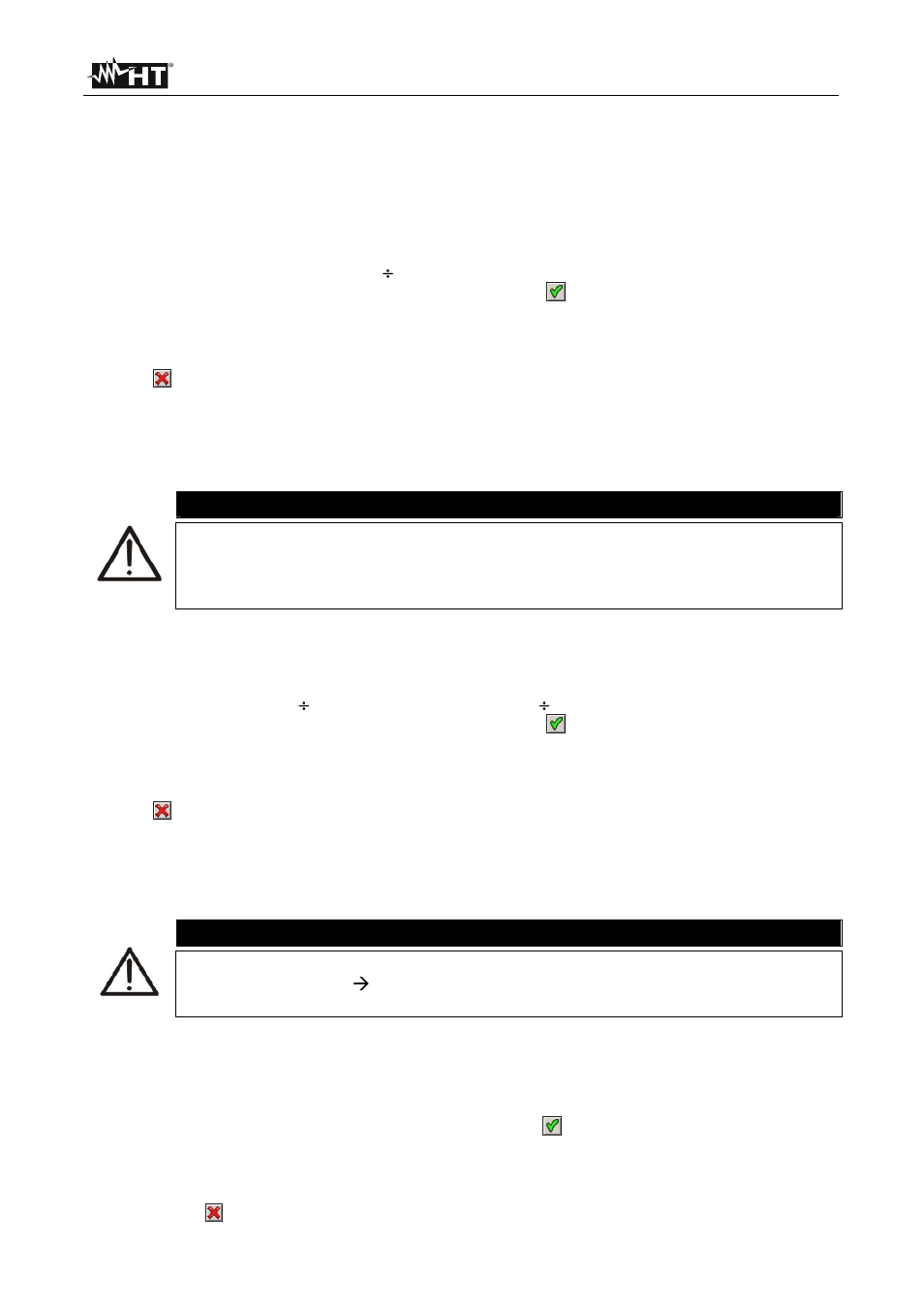 Caution | HT instruments SOLAR300N User Manual | Page 49 / 204