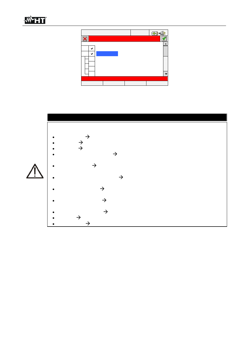 Caution | HT instruments SOLAR300N User Manual | Page 68 / 204