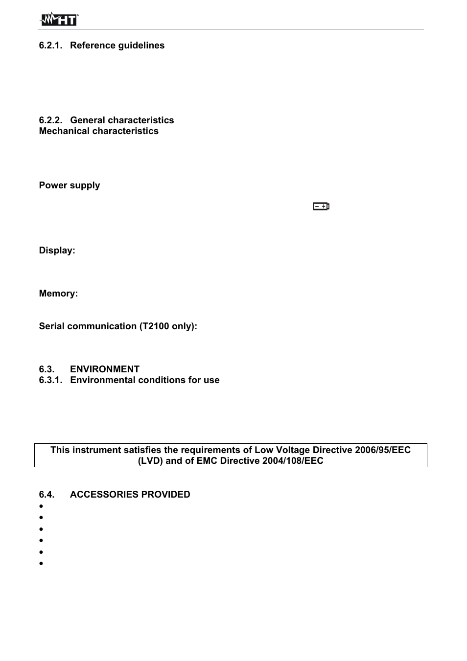 HT instruments T2100 User Manual | Page 27 / 28