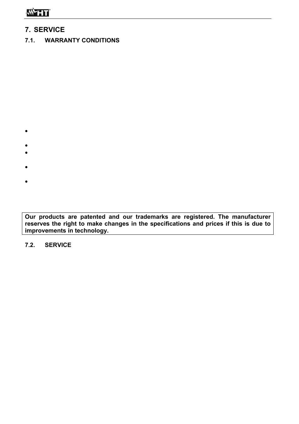 HT instruments T2100 User Manual | Page 28 / 28