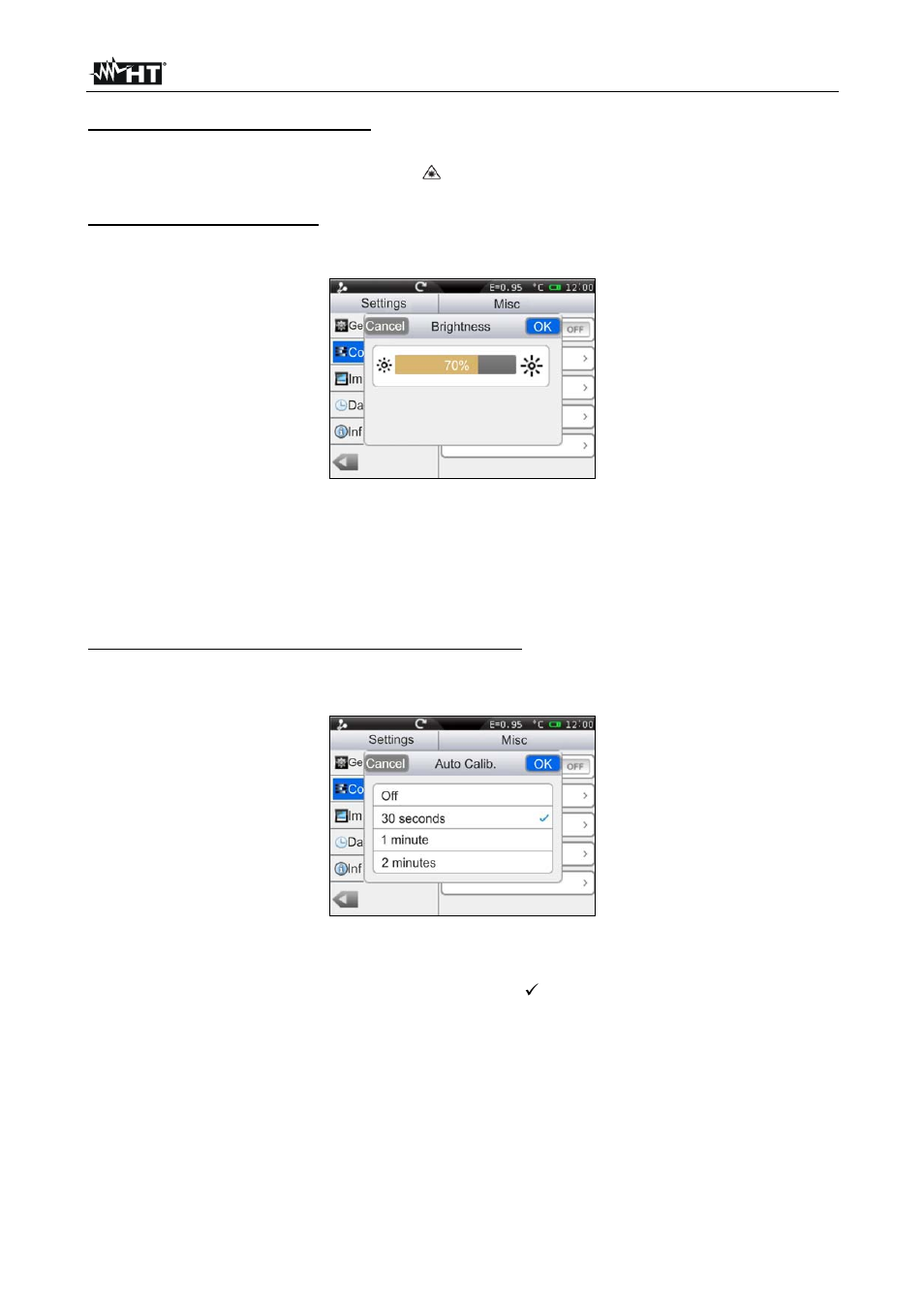 HT instruments THT70 User Manual | Page 17 / 56