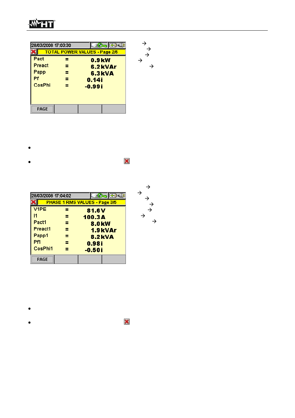 HT instruments VEGA78 User Manual | Page 100 / 128