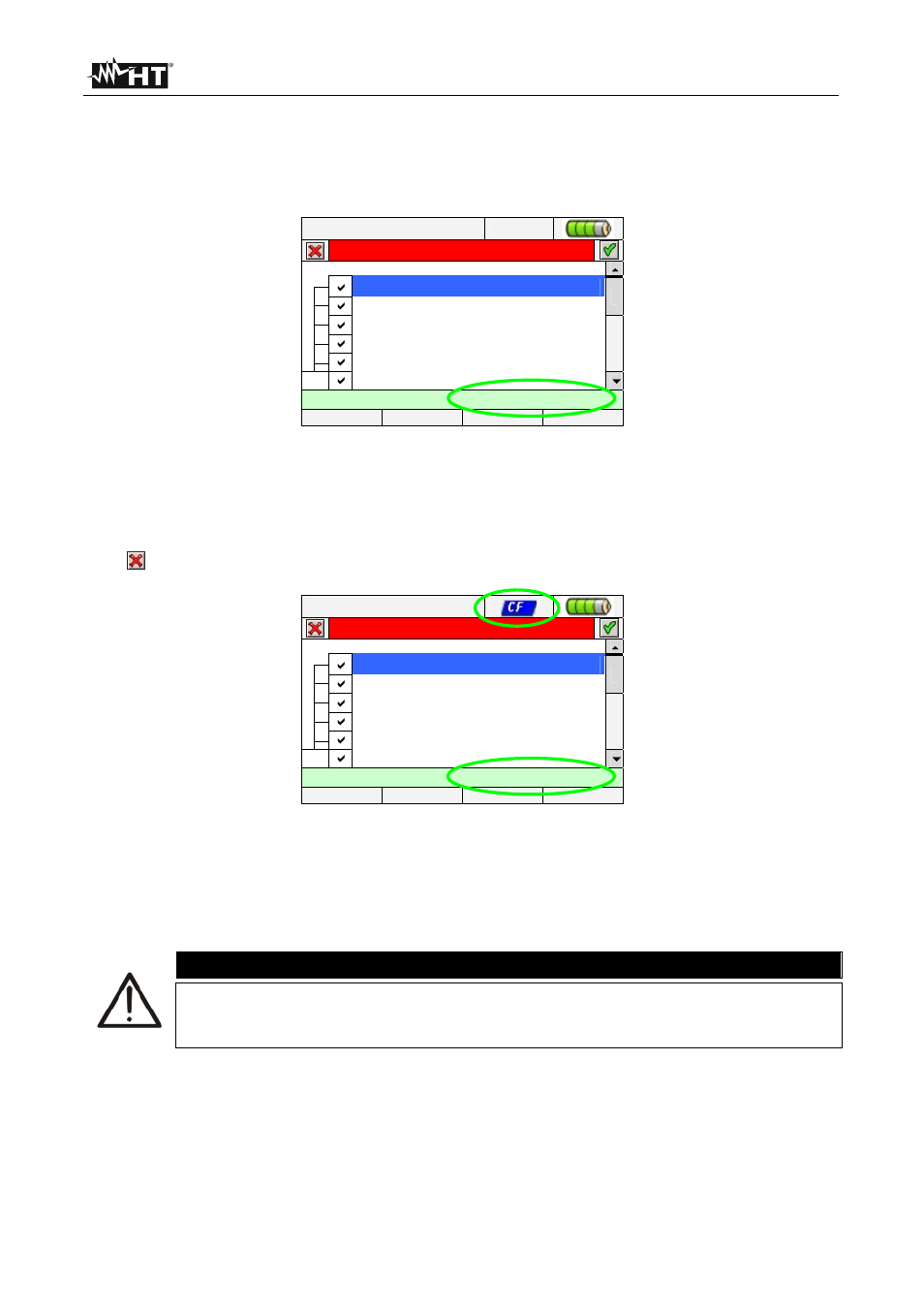 Caution | HT instruments VEGA78 User Manual | Page 105 / 128