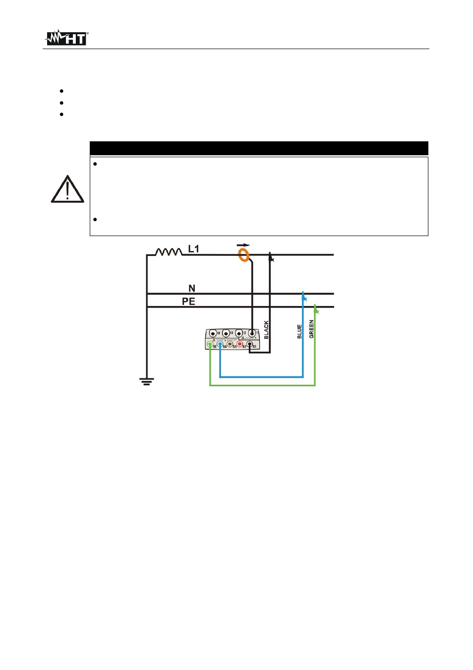 Measuring procedures, Caution | HT instruments VEGA78 User Manual | Page 108 / 128