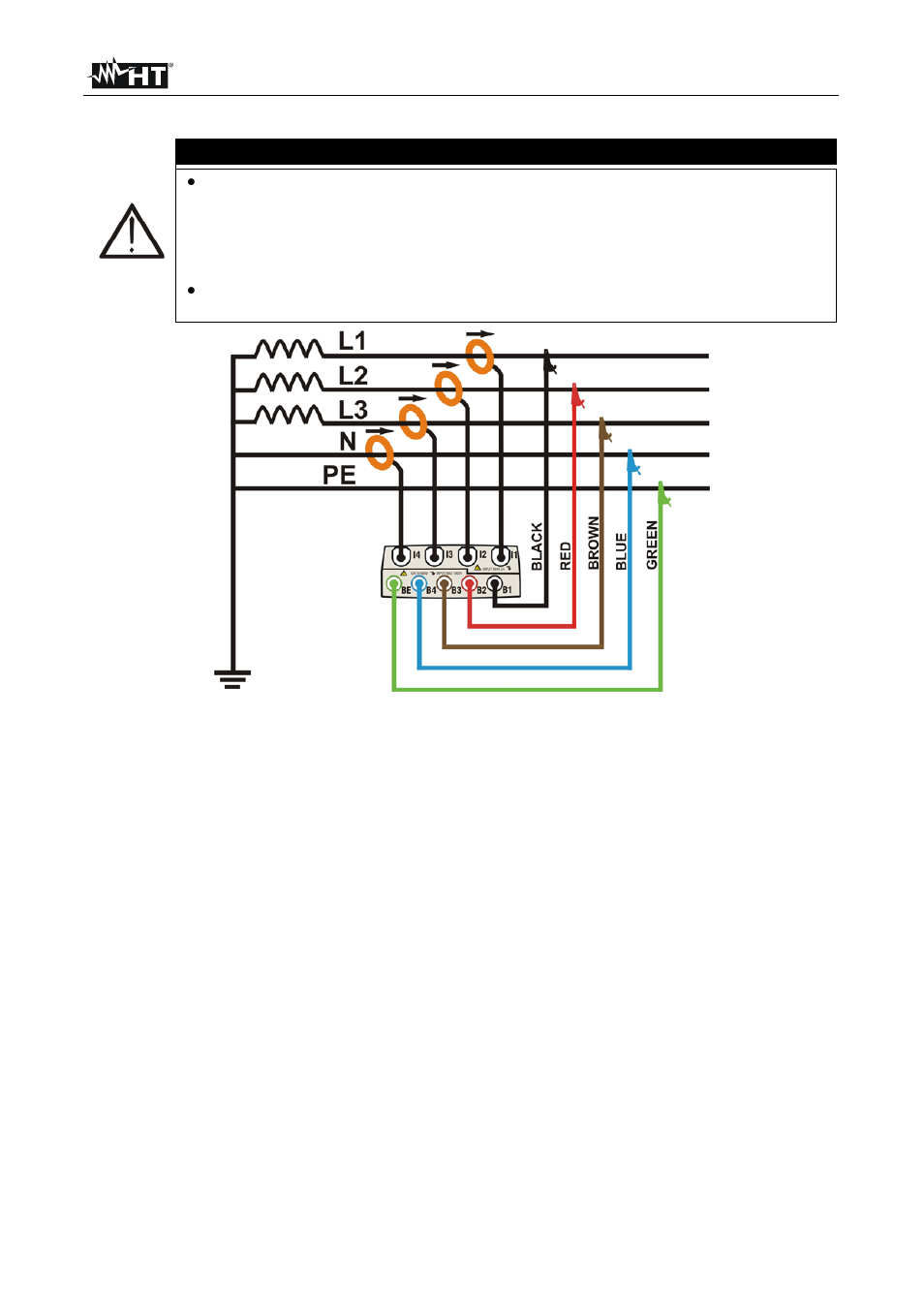 Caution | HT instruments VEGA78 User Manual | Page 109 / 128