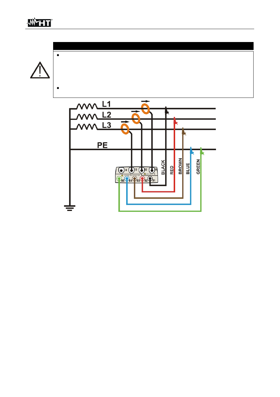 Caution | HT instruments VEGA78 User Manual | Page 110 / 128