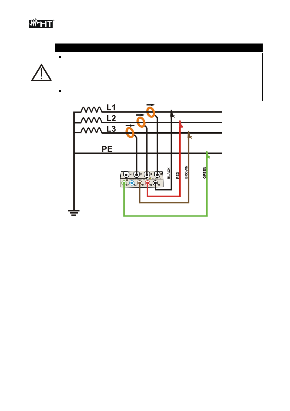 Caution | HT instruments VEGA78 User Manual | Page 111 / 128