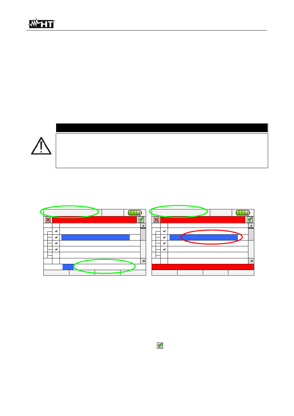 Caution | HT instruments VEGA78 User Manual | Page 62 / 128