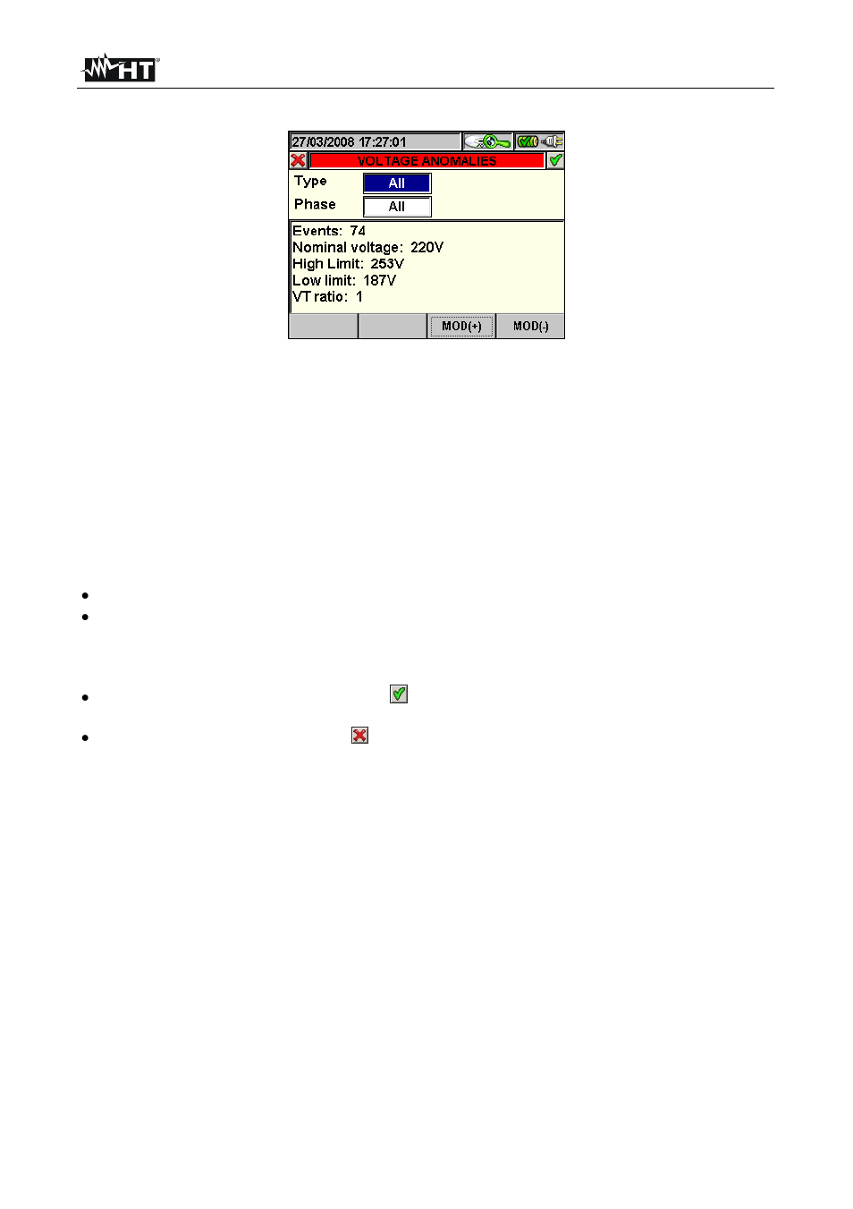 HT instruments VEGA78 User Manual | Page 69 / 128