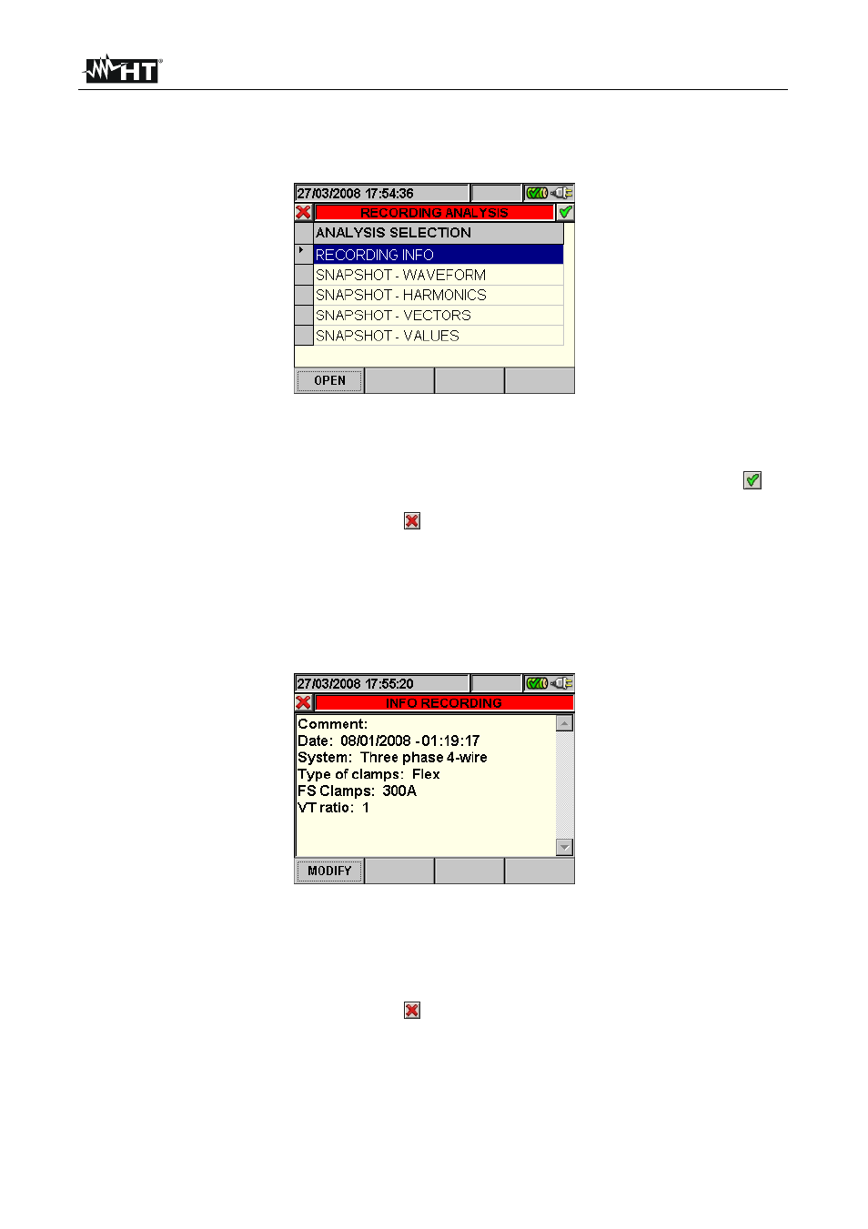 HT instruments VEGA78 User Manual | Page 72 / 128