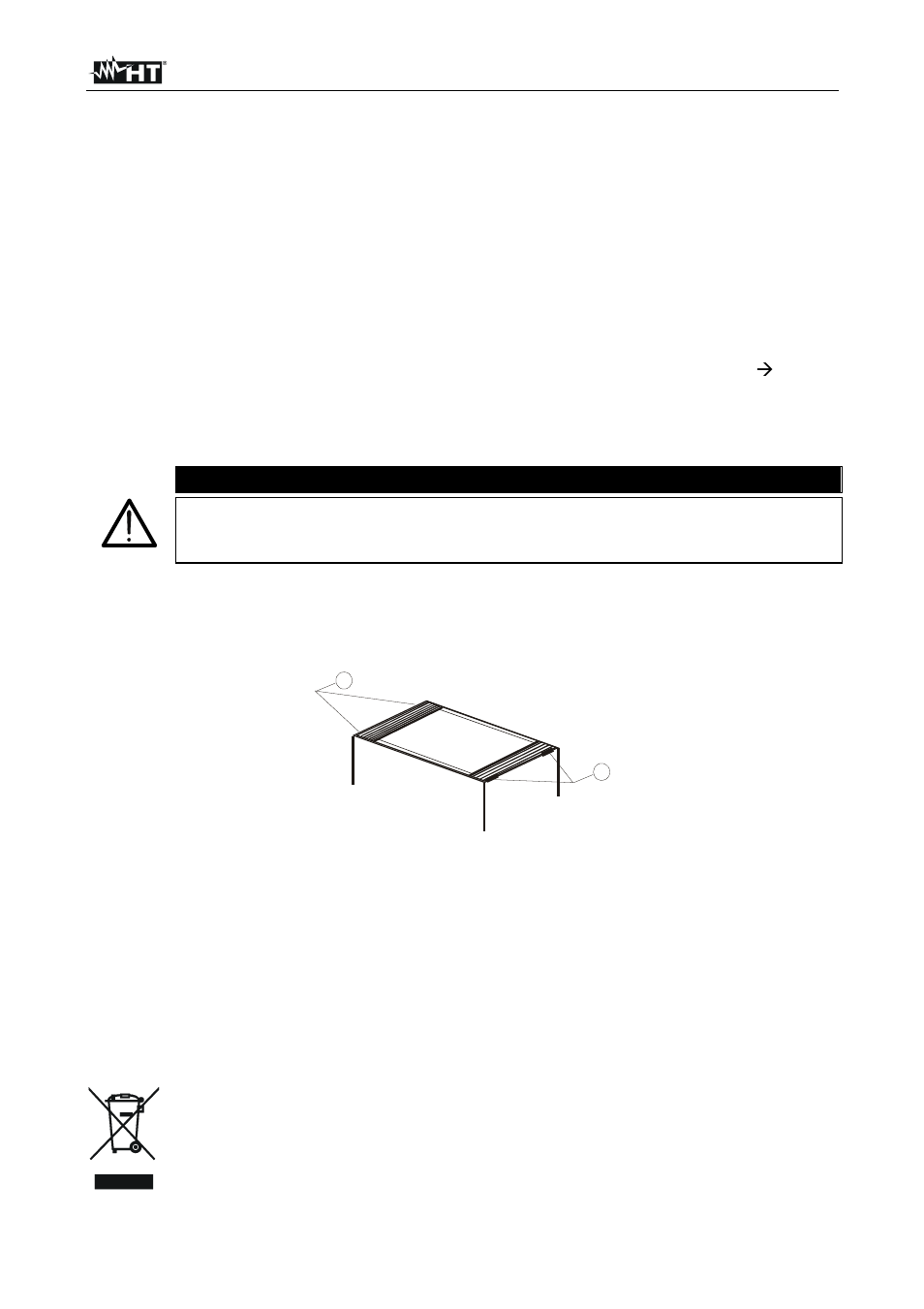 Maintenance, General information, Battery replacement | Cleaning, End of life, 9 maintenance, Paragraph 9.2, Warning | HT instruments XL422 User Manual | Page 13 / 15