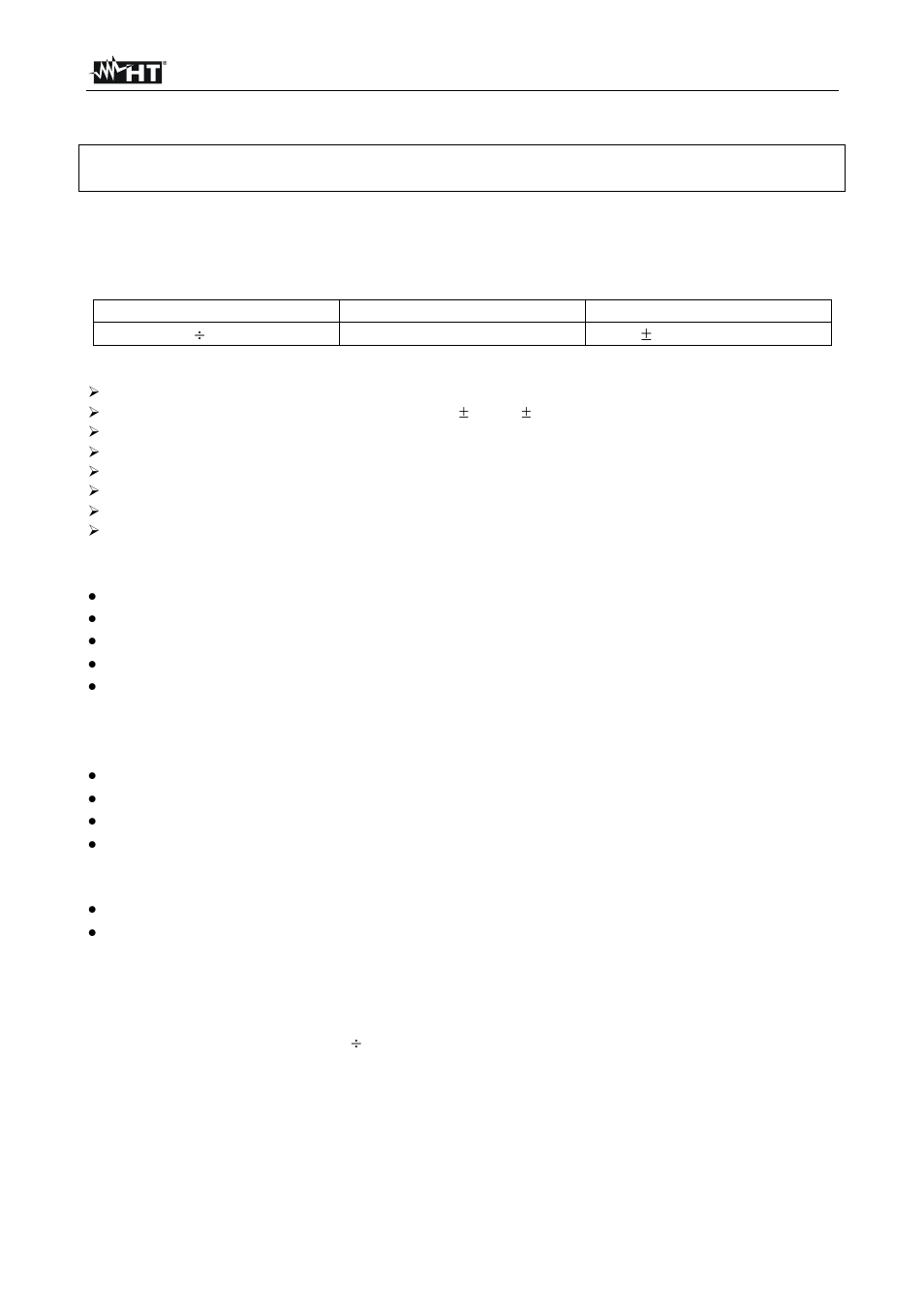 10 technical specifications | HT instruments XL424 User Manual | Page 16 / 17