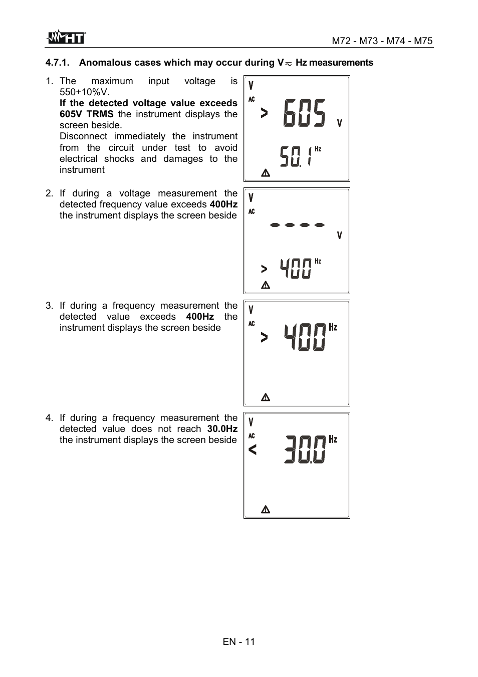 HT instruments М75 User Manual | Page 13 / 48