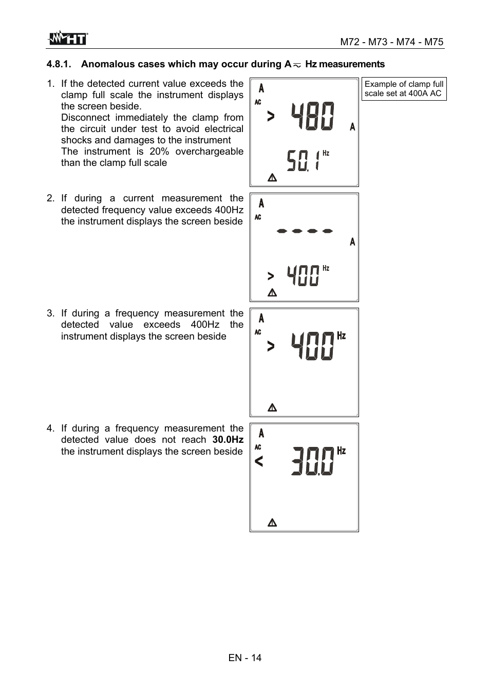 HT instruments М75 User Manual | Page 16 / 48