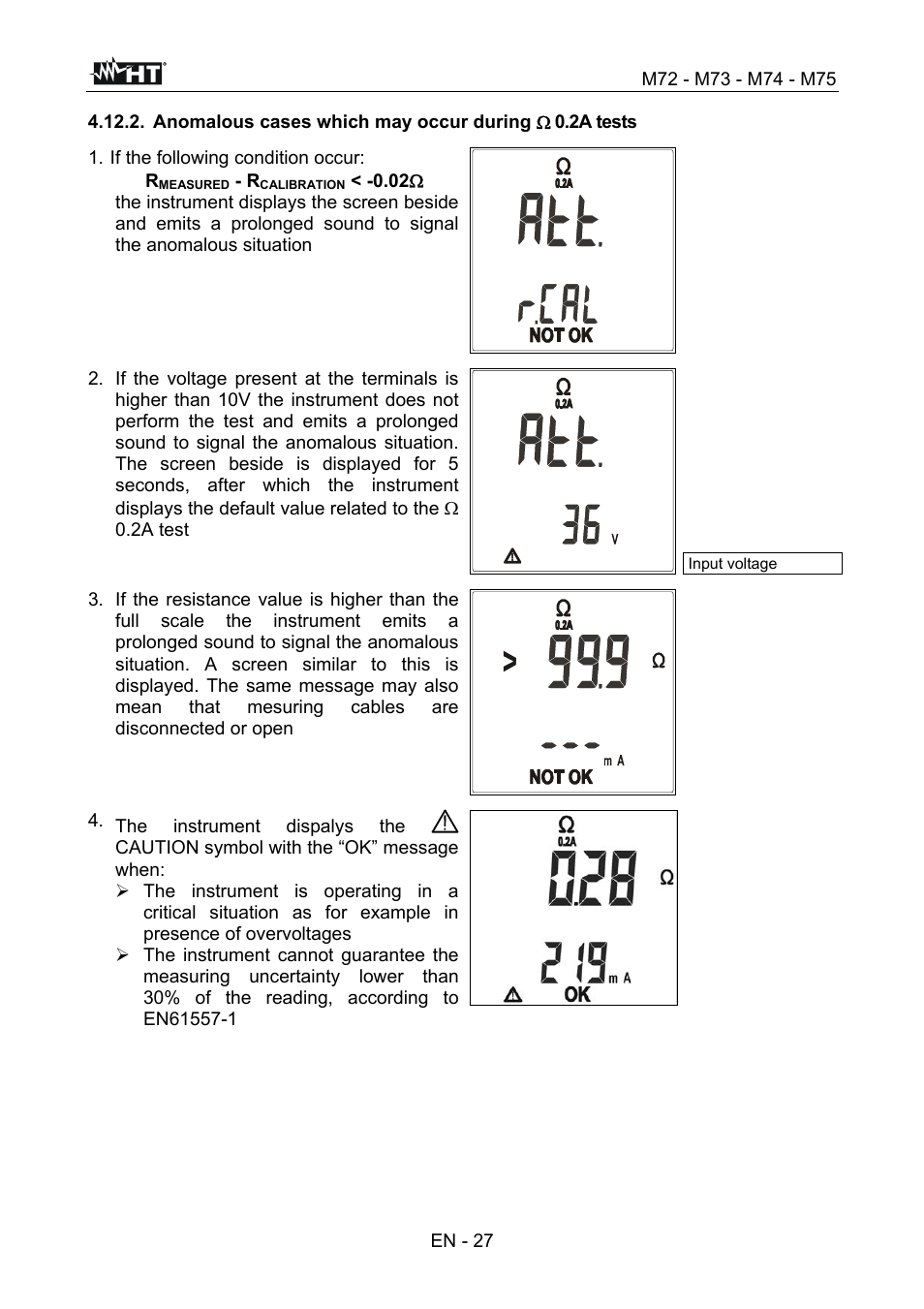 HT instruments М75 User Manual | Page 29 / 48