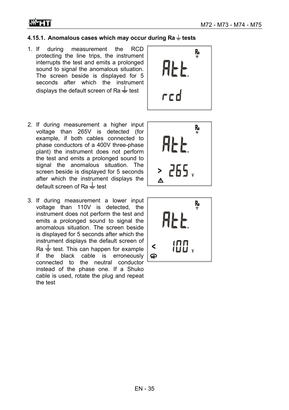 HT instruments М75 User Manual | Page 37 / 48