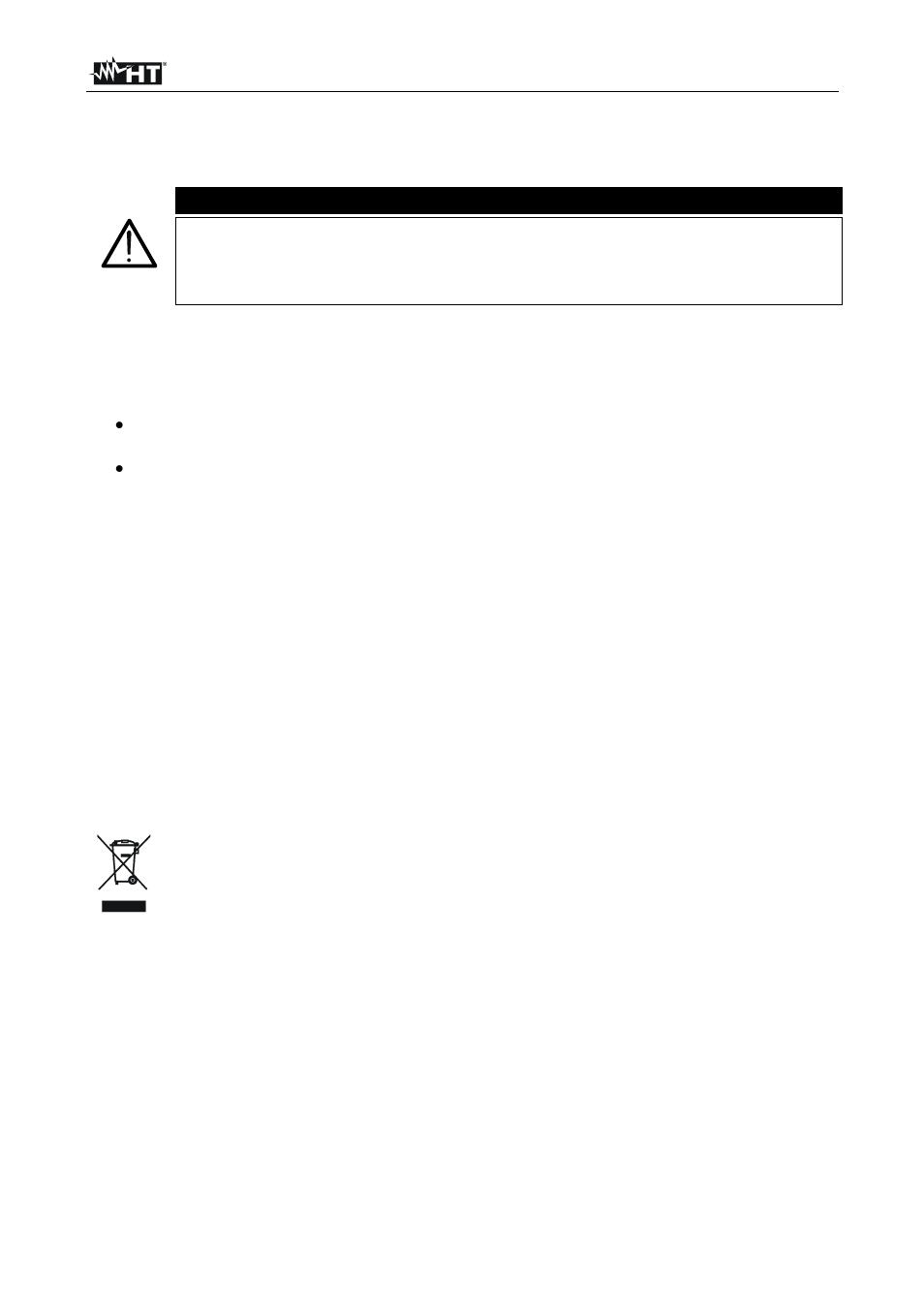Instrucciones de uso, Atención, Mantenimiento preventivo | HT instruments HT82 User Manual | Page 25 / 36