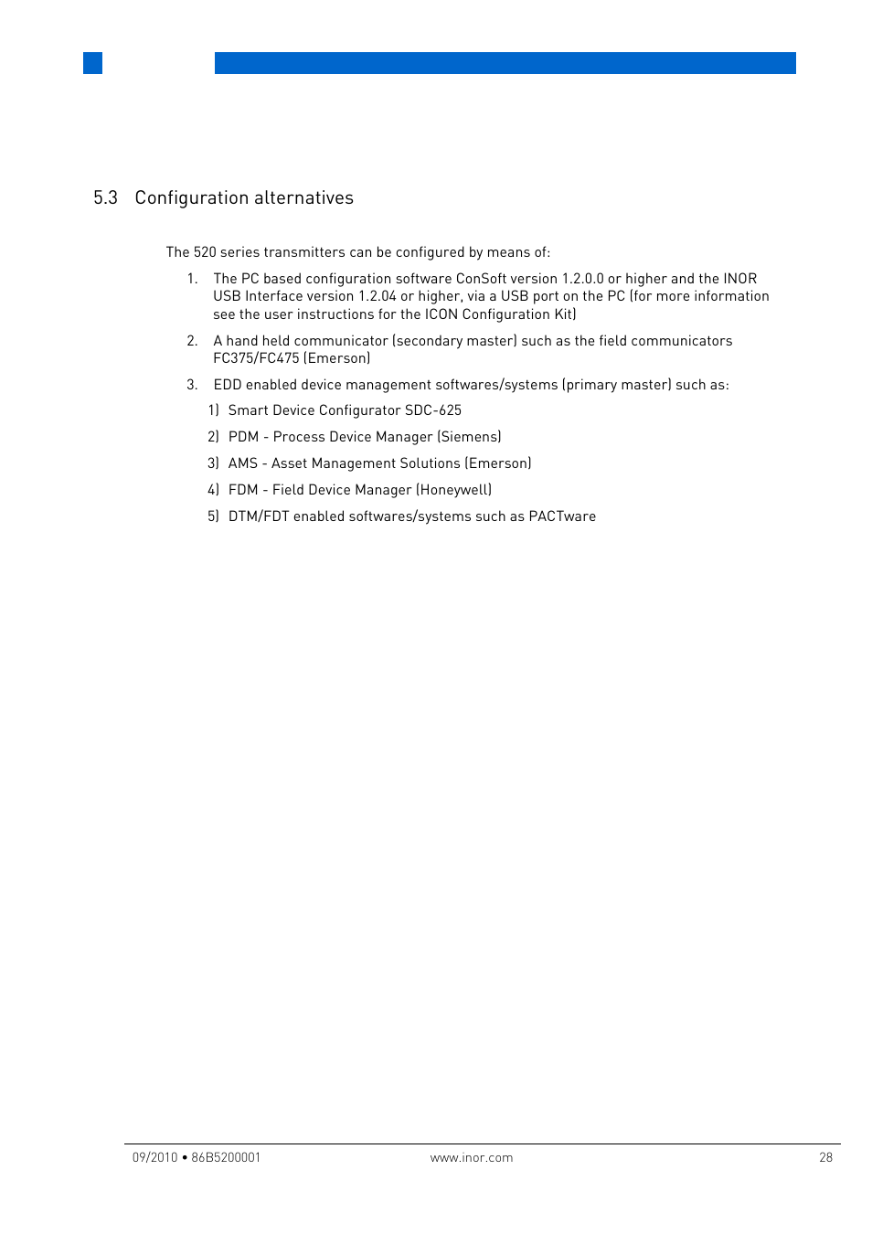 3 configuration alternatives, Operation | INOR IPAQ R520X User Manual | Page 28 / 52