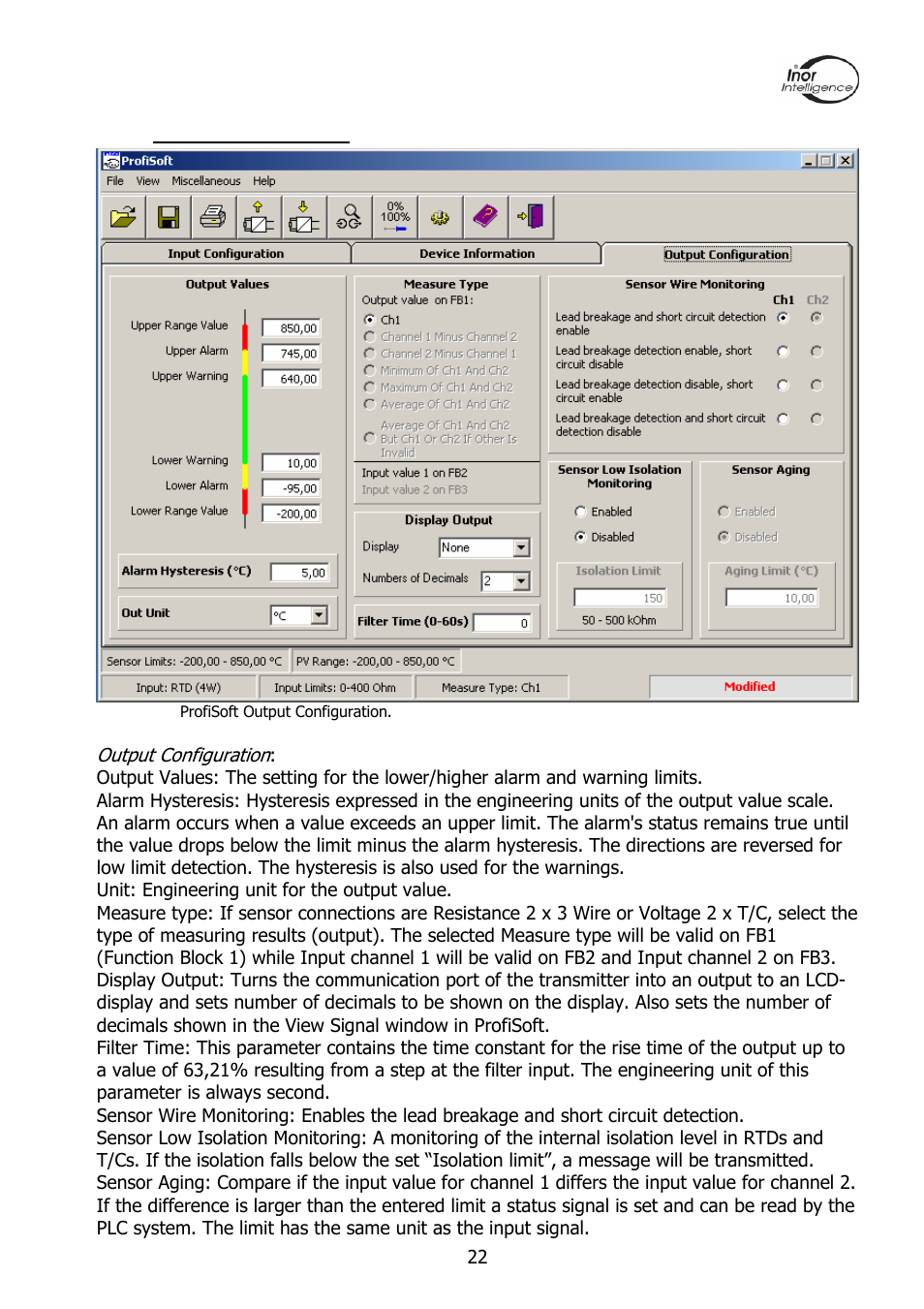 INOR PROFIPAQ-L User Manual | Page 22 / 36