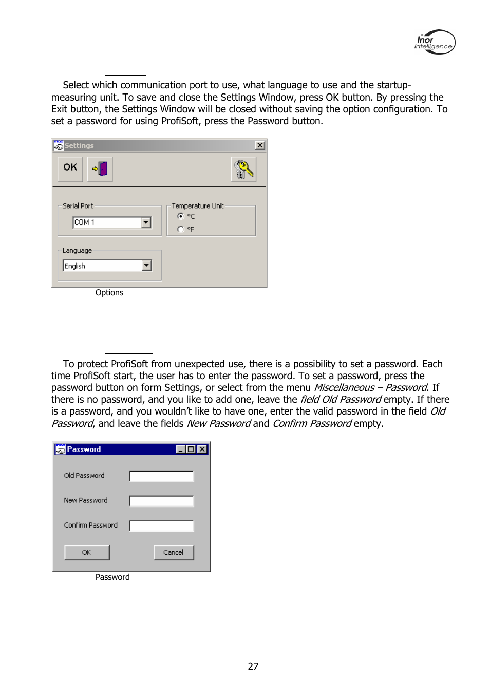 INOR PROFIPAQ-L User Manual | Page 27 / 36