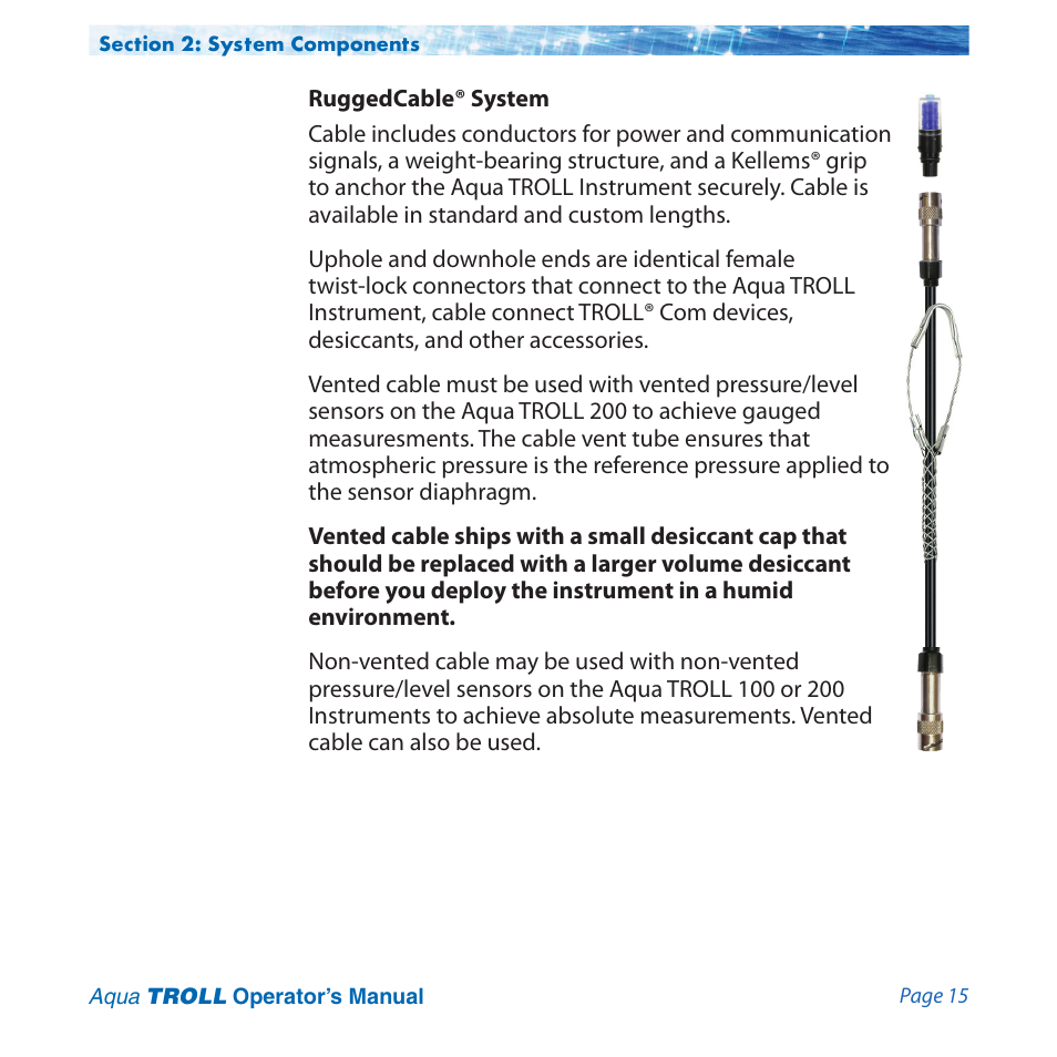 In-Situ Aqua TROLL 100 and 200 Operators Manual User Manual | Page 15 / 94