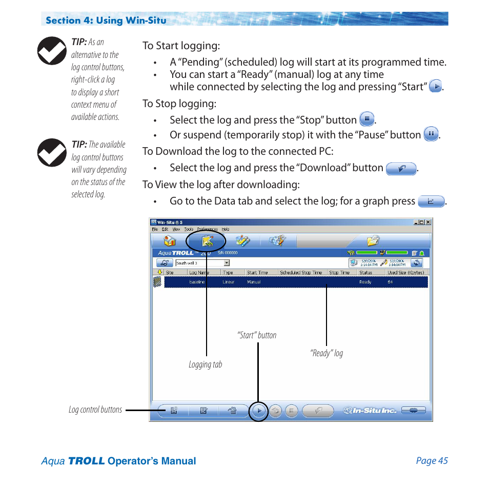 In-Situ Aqua TROLL 100 and 200 Operators Manual User Manual | Page 45 / 94