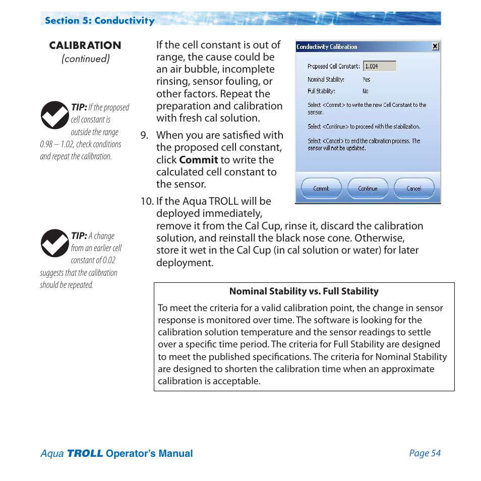 In-Situ Aqua TROLL 100 and 200 Operators Manual User Manual | Page 54 / 94