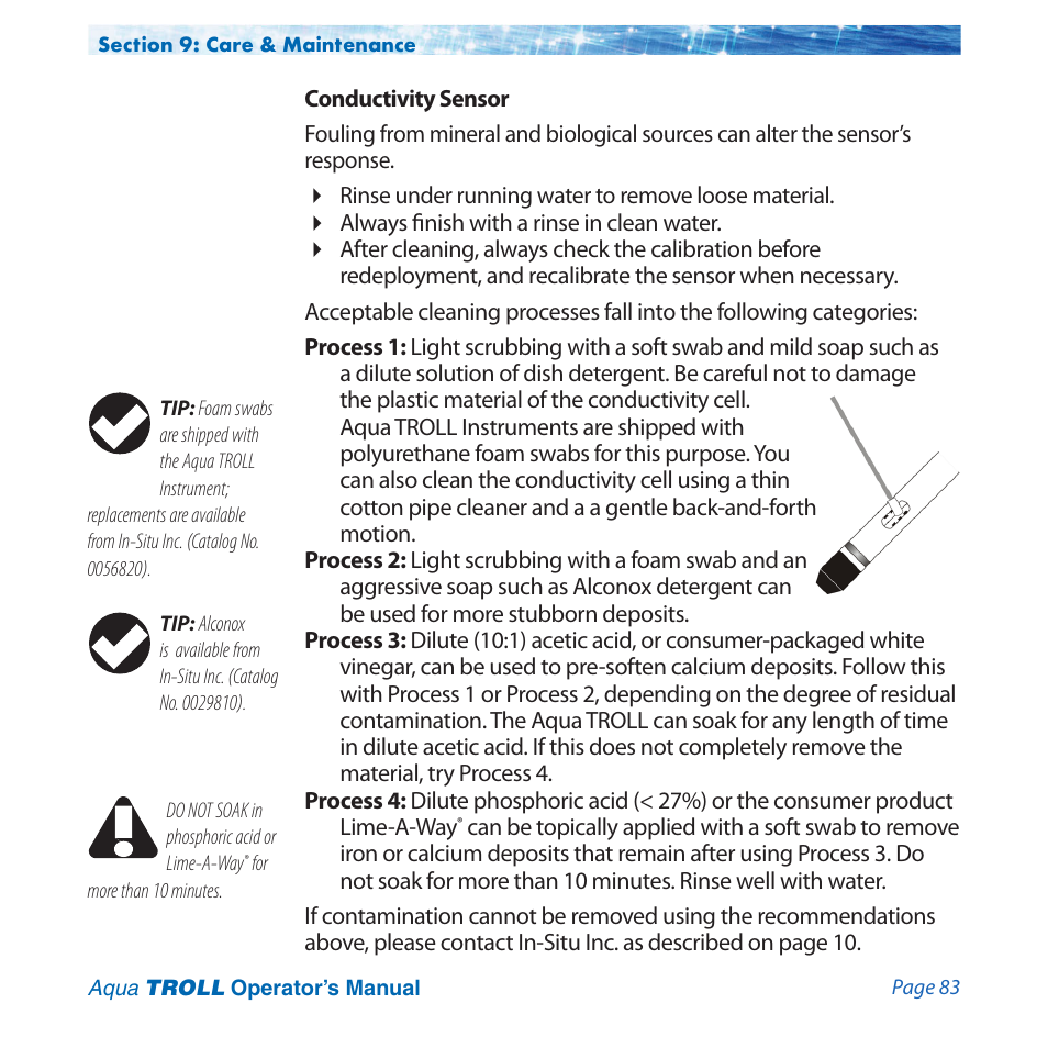 In-Situ Aqua TROLL 100 and 200 Operators Manual User Manual | Page 83 / 94