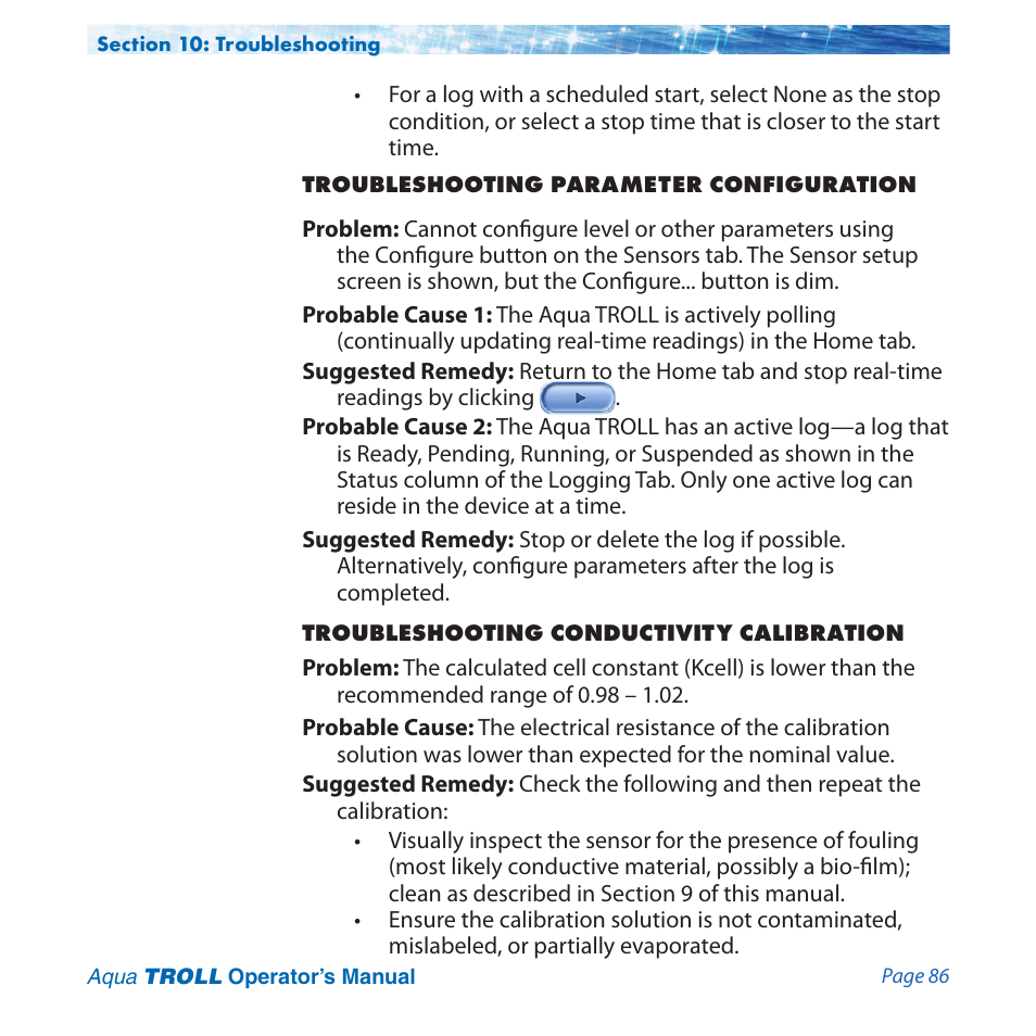 In-Situ Aqua TROLL 100 and 200 Operators Manual User Manual | Page 86 / 94